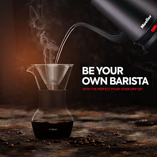 Mueller Electric Gooseneck Kettle & Pour Over Coffee Maker