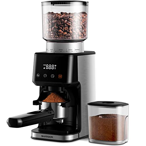 SHARDOR Conical Burr Coffee Grinder with Precision Timer