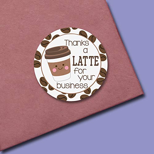 Coffee Thank You Sticker Labels for Small Businesses