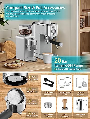 20Bar Gevi Espresso Machine & Coffee Maker