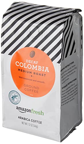 Decaf Colombian Ground Coffee, Medium Roast, 12 oz