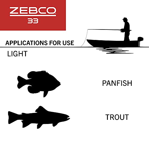 Zebco 33 Micro Spincast Reel - Size 10, Bite Alert