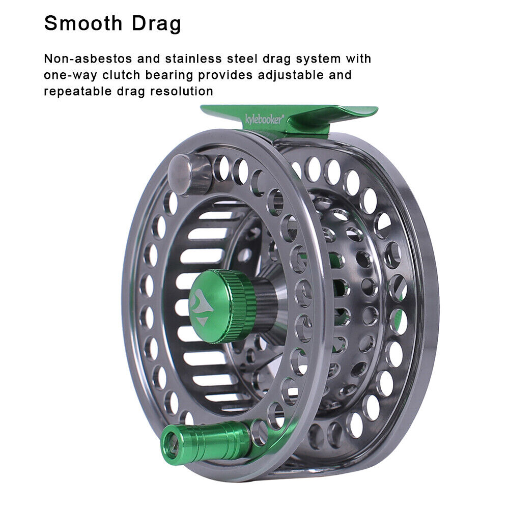 Large Arbor CNC Aluminum Alloy Body Fly Reel 5/6 7/8wt