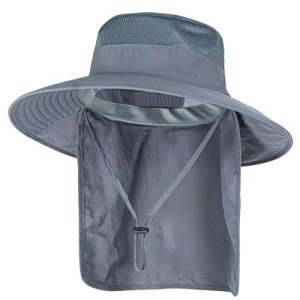 Breathable UPF 50+ Fishing Sun Hat with Flap