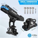PLUSINNO 2-in-1 Adjustable Fishing Rod Holders for Kayaks, Boats & Canoes – Universal Mount System