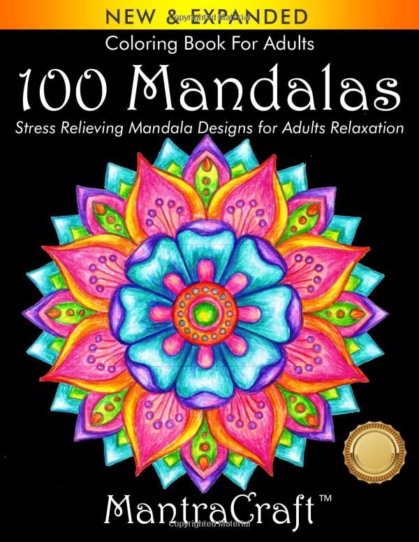Stress-Relieving Mandalas: 100 Designs for Adult Relaxation