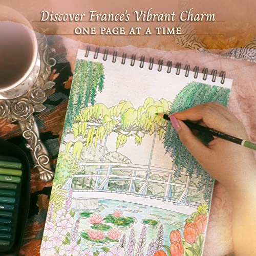 France Adult Coloring Book: Beautiful French Landscapes & Landmarks