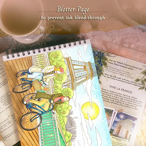 France Adult Coloring Book: Beautiful French Landscapes & Landmarks