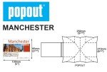 Manchester PopOut Map: Pocket size, pop-up map of Manchester city centre (PopOut Maps)
