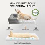 Orthopedic Foam Dog Bed with Washable Cover, Grey