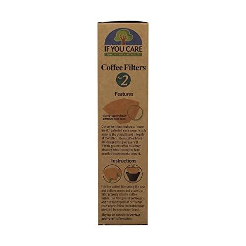 Eco-Friendly Unbleached Coffee Filters, 100 Count