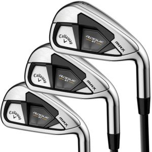 Callaway Golf Rogue ST Max Iron Set (Right Hand, Steel Shaft, Stiff Flex, 4 Iron - PW, Set of 7 Clubs)