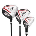 KVV Premium Golf Whole Set 11-Piece for Men Driver, Fairway, Hybrid, 5#-P# Irons, Putter Right Hand Steel Shaft Regular Flex Golf Clubs, Without Golf Bag