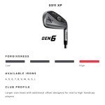 PXG 0311 GEN6 XP Iron Set - 7 Clubs (4 - PW) - Right Hand - Stiff Flex - Steel Shaft