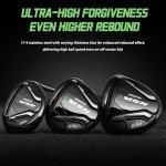 PGM Men's Complete Golf Club Sets - 12 Pieces - 3 Wood (#1,3,5), 1 Hybrid (#4H), 6 Irons(#5,6,7,8,9,PW), 1 Sand Wedge (52°), 1 Putter - Golf Stand Bag, Right Handed
