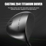PGM 13 Piece Men's Complete Golf Club Sets - Ultra-Thin Face Titanium Driver (0.85+ COR), High COR Fairway Woods, Forged Irons, Precision CNC Milled Putter, with Stand Bag - Right Handed