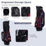 Tangkula 12 Pieces Men’s Complete Golf Club Set Right Hand, Golf Club Package Set with 460CC #1 Driver & #3 Fairway & #5 Hybrid & #5/#6/#7/#8/#9/#P/#S Irons, Putter, Rain Hood, Portable Golf Stand Bag