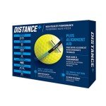 TaylorMade Golf 2021 TAYLORMADE YELLOW DISTANCE+ GOLF BALLS, LARGE