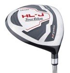 Tour Edge HL-J Junior Complete Golf Set with Bag (Right Hand, Graphite, 1 Putter, 3 Irons, 1 Hybrid, 1 Fairway, 1 Driver 9-12) Red