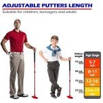 THIODOON Golf Putters for Men and Women Two-Way Kids Putter Mini Golf Putter for Right or Left Handed Golfers Adjustable Length Golf Putter Suitable for Children, Teenagers and Adults