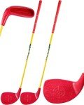 HOTWIND 2 Pack Backyard Golf Game Clubs with 5”x 3.5” Oversize Heads and 36” Lightweight Carbon Shaft for Adults Play Outdoor Golf Yard Game in Grass Parks and Yards Hit Plastic and Foam Balls