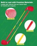 HOTWIND 2 Pack Backyard Golf Game Clubs with 5”x 3.5” Oversize Heads and 36” Lightweight Carbon Shaft for Adults Play Outdoor Golf Yard Game in Grass Parks and Yards Hit Plastic and Foam Balls