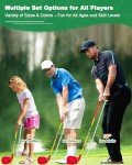 HOTWIND 2 Pack Backyard Golf Game Clubs with 5”x 3.5” Oversize Heads and 36” Lightweight Carbon Shaft for Adults Play Outdoor Golf Yard Game in Grass Parks and Yards Hit Plastic and Foam Balls