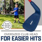 Franklin Sports Kids Golf Set, 28" Club with Oversized Club Head & 2 Foam Golf Balls, Ergornomic Hand Grip for Proper Hand Positioning, Backyard Play and Practice
