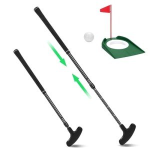 Golf Putter, Golf Putters for Men & Women, Mini Putter, Club Golf Set, Bucket Golf Game, Two-Way Golf Puttersincludes Ball, Cup with Flag for Teenagers, Adults