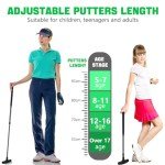 Golf Putter, Golf Putters for Men & Women, Mini Putter, Club Golf Set, Bucket Golf Game, Two-Way Golf Puttersincludes Ball, Cup with Flag for Teenagers, Adults