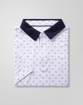 Obla Mens Golf Polo Shirts Short Sleeve Dry Fit Performance Moisture Wicking Casual Print Collared Golf Shirts for Men(White Golf Clubs_XL)