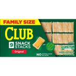 Club Snack Stacks Original Crackers, Lunch Snacks, 9 Count