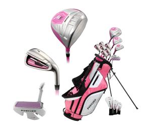 Precise Naturals Right and Left Hand Women Golf Clubs Set, Pink