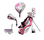 Precise Naturals Right and Left Hand Women Golf Clubs Set, Pink