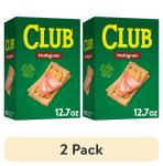 (2 pack) Club Multigrain Crackers, Lunch Snacks, 12.7 oz