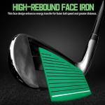 PGM Men's Complete Golf Club Sets - 12 Pieces - 3 Wood (#1,3,5), 1 Hybrid (#4H), 6 Irons(#5,6,7,8,9,PW), 1 Sand Wedge (52°), 1 Putter - Golf Stand Bag, Right Handed