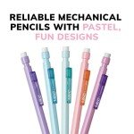 BIC Xtra-Smooth Pastel Mechanical Pencils with Erasers, Medium Point (0.7mm), 24-Count Pack, Bulk Mechanical Pencils for School or Office Supplies