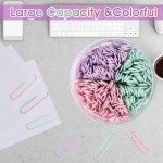 ‌ZYFOFFICE Macaron-Colored Jumbo Paper Clips, 2 Inch (50mm), 300-Pack for Office, Home & School Supplies