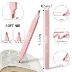 GOTIDEAL Aesthetic Cute Pastel Highlighters set, Dual tip 12 Pack No Bleed Bible Highlighters for office, School study accessory supplies