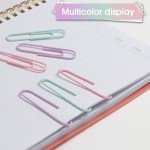 ‌ZYFOFFICE Macaron-Colored Jumbo Paper Clips, 2 Inch (50mm), 300-Pack for Office, Home & School Supplies
