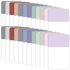 EOOUT 480 Pieces Sticky Tabs, Writable and Repositionable Filing Tabs Flags for Documents Notebooks Classification Aesthetic Office School Supplies
