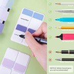 EOOUT 480 Pieces Sticky Tabs, Writable and Repositionable Filing Tabs Flags for Documents Notebooks Classification Aesthetic Office School Supplies