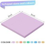 Joyberg 18 Pads Sticky Notes, 3x3” Aesthetic Sticky Notes, 9 Colors of Neutral Notes for Office, School, Home Desks, and More, 50 Sheets/Pad