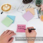 HQCME 16 Pack Sticky Notes 3x3 in Post, Pastel Colors Sticky Note Pads, Recyclable, Sticky Notes Bulk Easy to Post for Home, Office, Notebook