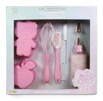 Handstand Kitchen Hello Kitty Commemorative 50th Anniversary Cake Baking Set with Kitty and Apple Mini Cake Molds and More