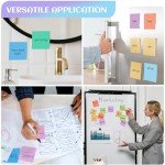 Joyberg 18 Pads Sticky Notes, 3x3” Aesthetic Sticky Notes, 9 Colors of Neutral Notes for Office, School, Home Desks, and More, 50 Sheets/Pad