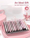 Four Candies 14Pack Pastel Gel Ink Pen Set,Cute Retractable 0.5mm Fine Point Pen,Note Taking Aesthetic Pens,12 Pack Black Ink Pens with 2Pack Highlighter, Smooth Writing Pens for School, Office (Pink)