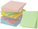 (12 Pack) Sticky Notes 3x3 Inches, ZCZN Pastel Color Self-Stick Note Pads, Colorful Sticky Notes Bulk, Easy to Post for Home, Office, School - 60 Sheets/Pad