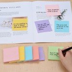 (12 Pack) Sticky Notes 3x3 Inches, ZCZN Pastel Color Self-Stick Note Pads, Colorful Sticky Notes Bulk, Easy to Post for Home, Office, School - 60 Sheets/Pad