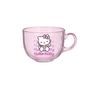 Silver Buffalo Hello Kitty Gradient 16oz Glass Coffee Mug